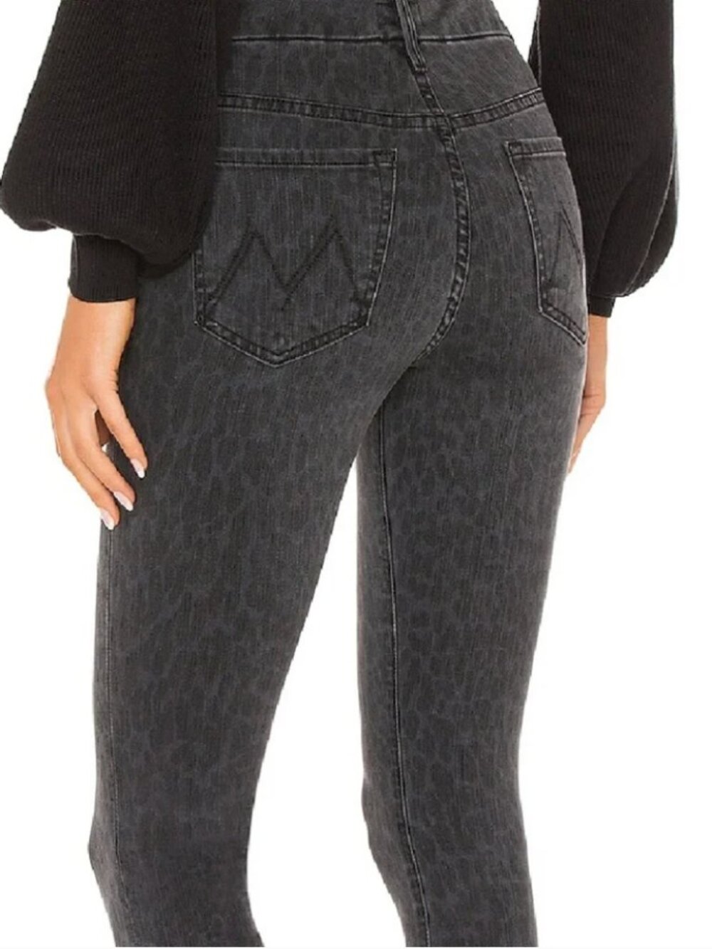 Mother High Waisted Looker Wash Skinny Jeans in Bad Cat - Size 29 - Picture 3 of 11